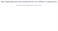Desktop Screenshot of ipfreelyproxies.info